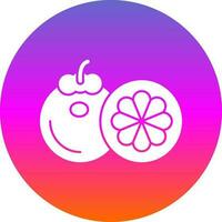 Mangosteen Vector Icon Design