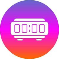 Digital Alarm Clock  Vector Icon Design