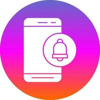 Mobile Alert  Vector Icon Design
