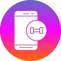 Fitness App  Vector Icon Design