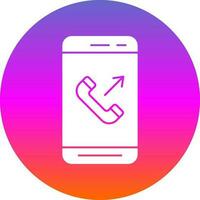Outgoing Call  Vector Icon Design