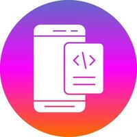 Mobile Coding  Vector Icon Design