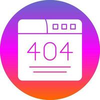 404 Error  Vector Icon Design