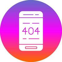404 Error  Vector Icon Design