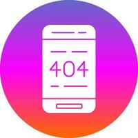 404 Error  Vector Icon Design