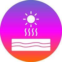 diseño de icono de vector de sol