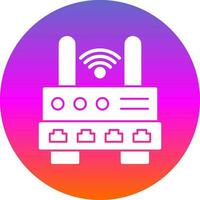 Wifi Router  Vector Icon Design