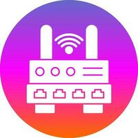 Wifi Router  Vector Icon Design