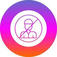 No Child Labor  Vector Icon Design
