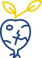 Kohlrabi Vector Icon Design