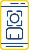 Face Scan  Vector Icon Design