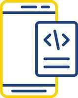 Mobile Coding  Vector Icon Design