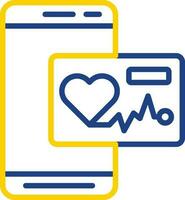 Heart Rate App  Vector Icon Design