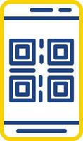 qr código vector icono diseño