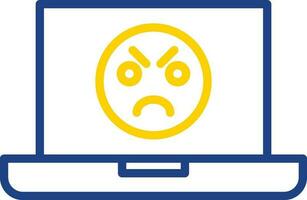 Angry Face  Vector Icon Design