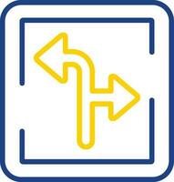 Turn Direction Vector Icon Design