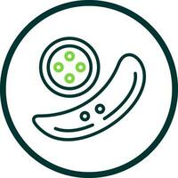 Cucumber Vector Icon Design