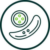 Cucumber Vector Icon Design