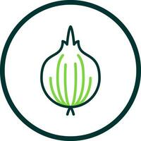 Red Onion Vector Icon Design