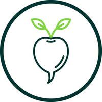 Radish Vector Icon Design