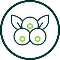 Blueberry Vector Icon Design