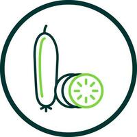 diseño de icono de vector de pepino