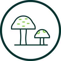 Mushrooms Vector Icon Design