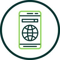 Mobile Web  Vector Icon Design