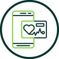 Heart Rate App  Vector Icon Design
