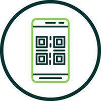 qr código vector icono diseño