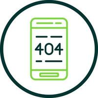 404 Error  Vector Icon Design