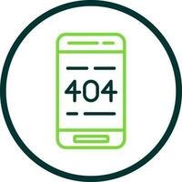 404 Error  Vector Icon Design