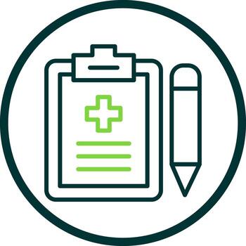 Medical Record  Vector Icon Design