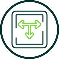 T Junction Vector Icon Design