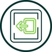 Logout Vector Icon Design