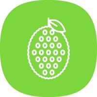 Jackfruit Vector Icon Design