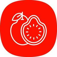 guayaba vector icono diseño