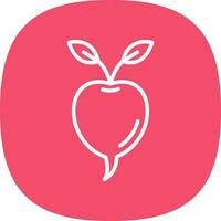 Radish Vector Icon Design