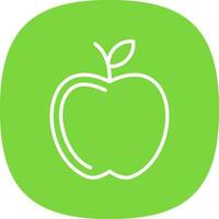 diseño de icono de vector de manzana