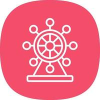 Ferris Wheel  Vector Icon Design