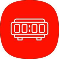Digital Alarm Clock  Vector Icon Design