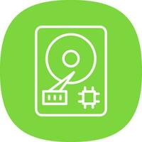 Hard Disk  Vector Icon Design