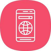Mobile Web  Vector Icon Design