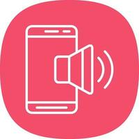 Mobile Sound  Vector Icon Design
