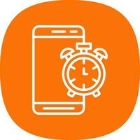 Mobile Alarm  Vector Icon Design