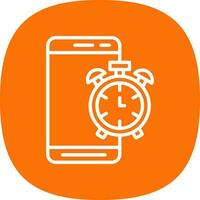 Mobile Alarm  Vector Icon Design