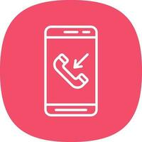 Incoming Call  Vector Icon Design