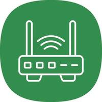 Router  Vector Icon Design