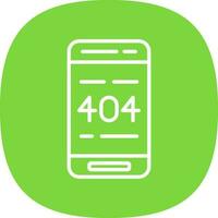 404 Error  Vector Icon Design