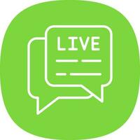 Live Chat  Vector Icon Design